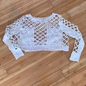 Mesh sweater